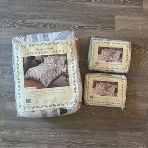 King Size Hand Crafted Patchwork Quilt Set by Pem America